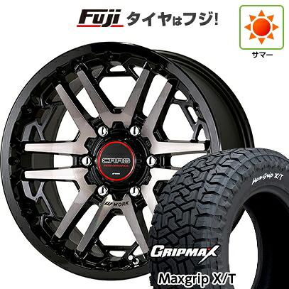 【新品】プラド/ハイラックス 夏タイヤ ホイール4本セット 265/65R17 グリップマックス マックスグリップ X/T RWL(限定) WORK ワーク クラッグ ティーグラビックIII【限定】 8J 17インチ(送料無料)｜フジコーポレーション