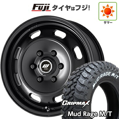 【新品】キャラバン 夏タイヤ ホイール4本セット 195R15C 107/105Q グリップマックス マッドレイジM/T RWL(限定) WORK ワーク XTRAP DTHC 6J 15インチ(送料無料)