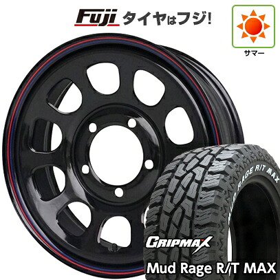 【新品】ジムニー 夏タイヤ ホイール4本セット 195R16C 104/102Q グリップマックス マッドレイジR/T MAX RWL(限定) モリタ デイトナズ G2 5.5J 16インチ(送料無料)