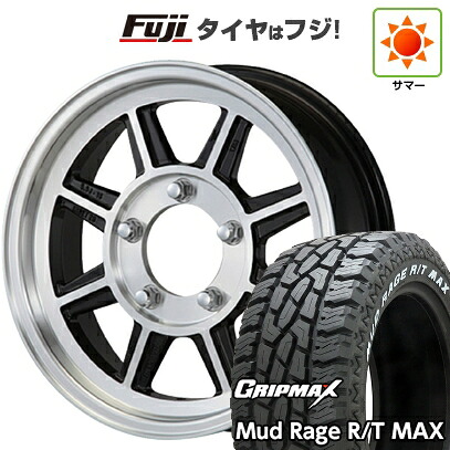 【新品】ジムニー 夏タイヤ ホイール4本セット 195R16C 104/102Q グリップマックス マッドレイジR/T MAX RWL(限定) ハヤシレーシング ハヤシストリート タイプSTJ 5.5J 16インチ(送料無料)