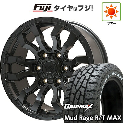 【新品】プラド/ハイラックス 夏タイヤ ホイール4本セット 275/70R17 グリップマックス マッドレイジR/T MAX RWL(限定2023年製) トピー ヴァブロ RR-01【限定】 8J 17インチ(送料無料)