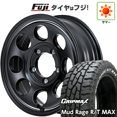 【新品】ジムニー 夏タイヤ ホイール4本セット 195R16C 104/102Q グリップマックス マッドレイジR/T MAX RWL(限定) MID WHEELS ガルシア パーム8 5.5J 16インチ(送料無料)
