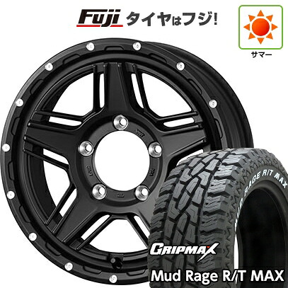 【新品】ジムニー 夏タイヤ ホイール4本セット 195R16C 104/102Q グリップマックス マッドレイジR/T MAX RWL(限定) WEDS ウェッズアドベンチャー マッドヴァンス 07 5.5J 16インチ(送料無料)