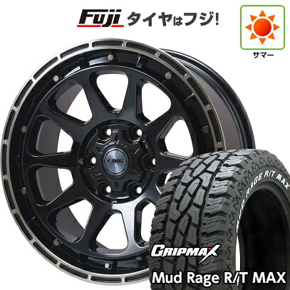【新品】プラド/ハイラックス 夏タイヤ ホイール4本セット 275/70R17 グリップマックス マッドレイジR/T MAX RWL(限定2023年製) レアマイスター LMG DIEZ グロスブラック/ブロンズクリア 8J 17インチ(送料無料)