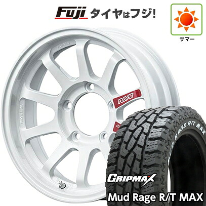 【新品】ジムニー 夏タイヤ ホイール4本セット 195R16C 104/102Q グリップマックス マッドレイジR/T MAX RWL(限定) RAYS レイズ A LAP-J PRO 5J 16インチ(送料無料)