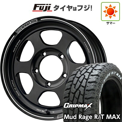 【新品】ジムニー 夏タイヤ ホイール4本セット 195R16C 104/102Q グリップマックス マッドレイジR/T MAX RWL(限定) RAYS レイズ ボルクレーシング TE37XT FOR J 5.5J 16インチ(送料無料)|フジコーポレーション