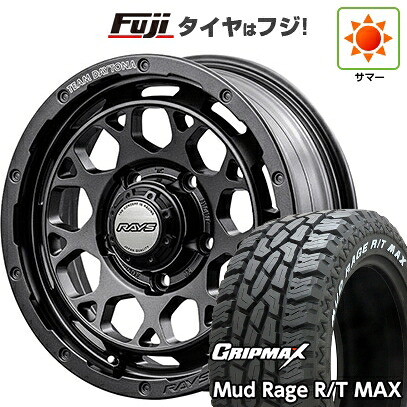 【新品】ジムニー 夏タイヤ ホイール4本セット 195R16C 104/102Q グリップマックス マッドレイジR/T MAX RWL(限定) RAYS レイズ デイトナ M9+ SPEC-M 5.5J 16インチ(送料無料)