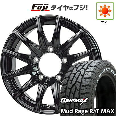 【新品】ジムニー 夏タイヤ ホイール4本セット 195R16C 104/102Q グリップマックス マッドレイジR/T MAX RWL(限定) ホットスタッフ バイソン BN-01 5.5J 16インチ(送料無料)｜フジコーポレーション