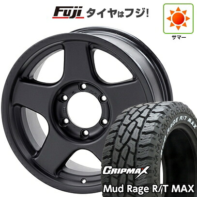 【新品】プラド/ハイラックス 夏タイヤ ホイール4本セット 275/70R17 グリップマックス マッドレイジR/T MAX RWL(限定2023年製) フォーバイフォーエンジニア ブラッドレー V 9J 17インチ(送料無料)