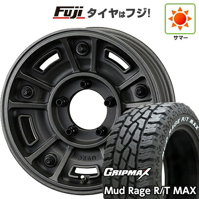 【新品】ジムニー 夏タイヤ ホイール4本セット 195R16C 104/102Q グリップマックス マッドレイジR/T MAX RWL(限定) クリムソン ディーン BJ メキシカン 5.5J 16インチ(送料無料)