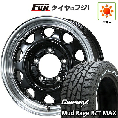 【新品】ジムニー 夏タイヤ ホイール4本セット 195R16C 104/102Q グリップマックス マッドレイジR/T MAX RWL(限定) トピー ランドフット SWZ 数量限定 5.5J 16インチ(送料無料)