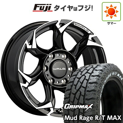 【新品】プラド/ハイラックス 夏タイヤ ホイール4本セット 275/70R17 グリップマックス マッドレイジR/T MAX RWL(限定2023年製) WALD ヴァルド ボルサリノ V11-C SUV 8J 17インチ(送料無料)