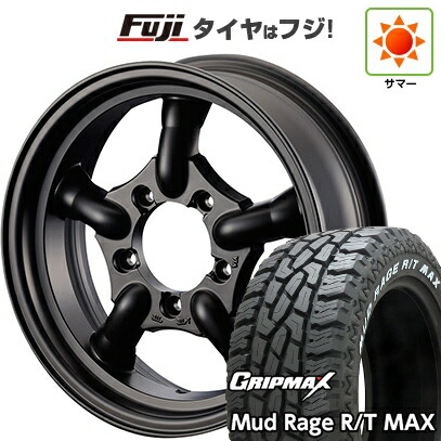 【新品】ジムニー 夏タイヤ ホイール4本セット 185/85R16 グリップマックス マッドレイジR/T MAX RWL(限定2024年製) モーターファーム J-トラッド 5.5J 16インチ(送料無料)