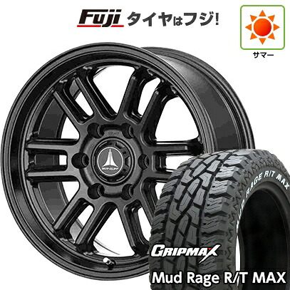【新品】プラド/ハイラックス 夏タイヤ ホイール4本セット 275/70R17 グリップマックス マッドレイジR/T MAX RWL(限定2023年製) テクノピア マッドクリフ EVO 8J 17インチ(送料無料)