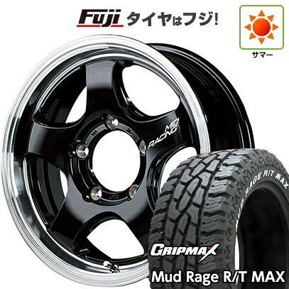 【新品】ジムニー 夏タイヤ ホイール4本セット 195R16C 104/102Q グリップマックス マッドレイジR/T MAX RWL(限定) MID WHEELS MID RACING R05HC 5.5J 16インチ(送料無料)｜フジコーポレーション