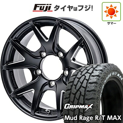 【新品】ジムニー 夏タイヤ ホイール4本セット 185/85R16 グリップマックス マッドレイジR/T MAX RWL(限定2024年製) ショウワガレージ インスパイア テン 5.5J 16インチ(送料無料)｜フジコーポレーション