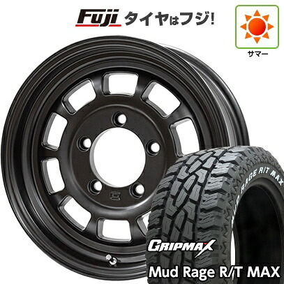 【新品】ジムニー 夏タイヤ ホイール4本セット 185/85R16 グリップマックス マッドレイジR/T MAX RWL(限定2024年製) ハイブリッジファースト ハイピーク J01 5.5J 16インチ(送料無料)|フジコーポレーション