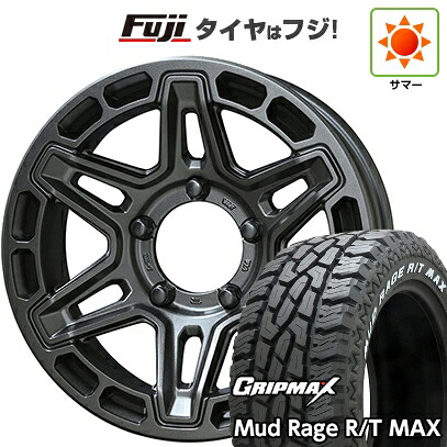 【新品】ジムニー 夏タイヤ ホイール4本セット 195R16C 104/102Q グリップマックス マッドレイジR/T MAX RWL(限定) 共豊 PPX MK6 5.5J 16インチ(送料無料)