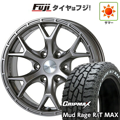 【新品】プラド/ハイラックス 夏タイヤ ホイール4本セット 275/70R17 グリップマックス マッドレイジR/T MAX RWL(限定2023年製) ジャオス トライブクロウ 7.5J 17インチ(送料無料)
