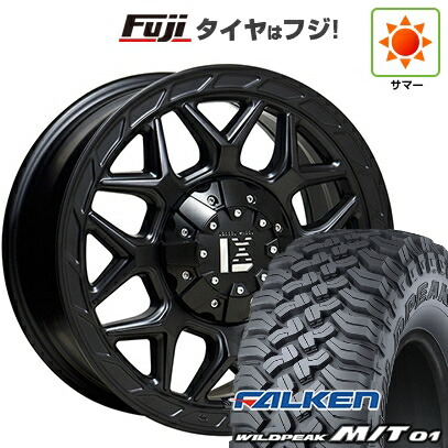 【新品】プラド/ハイラックス 夏タイヤ ホイール4本セット 35X12.5R17 ファルケン ワイルドピーク M/T01 オフビート レクセル インフェルノ 8J 17インチ(送料無料)