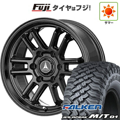 【新品】プラド/ハイラックス 夏タイヤ ホイール4本セット 285/70R17 ファルケン ワイルドピーク M/T01 テクノピア マッドクリフ EVO 8J 17インチ(送料無料)