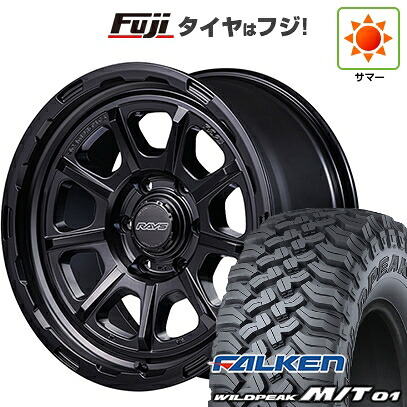【新品】プラド/ハイラックス 夏タイヤ ホイール4本セット 265/70R17 ファルケン ワイルドピーク M/T01 RAYS レイズ グラムライツ 57GR-X HD 8.5J 17インチ(送料無料)