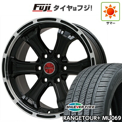 【新品】ランクル250/ランクル300 夏タイヤ ホイール4本セット 265/65R18 ミレバー レンジツアープラスMU069（限定） ビッグウエイ B-MUD K(グロスブラックリムポリッシュ)トヨタ 8J 18インチ(送料無料)