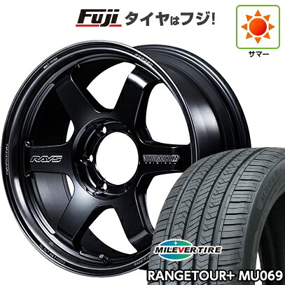 【新品】ランクル250/ランクル300 夏タイヤ ホイール4本セット 265/65R18 ミレバー レンジツアープラスMU069(限定) RAYS レイズ ボルクレーシング TE37ULTRA ラージPCD Black Shadow 8J 18インチ(送料無料)|フジコーポレーション