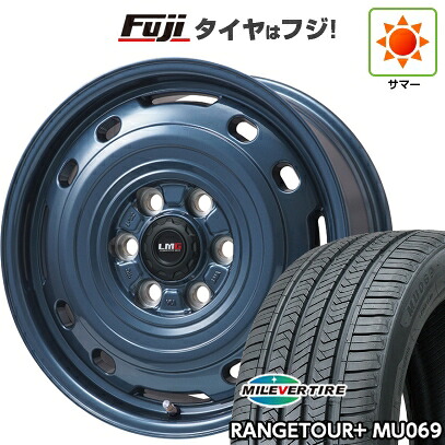 【新品】ランクル250/ランクル300 夏タイヤ ホイール4本セット 265/65R18 ミレバー レンジツアープラスMU069(限定) レアマイスター LMG OFF-STYLE 2 (ブルー) トヨタ車用 7.5J 18インチ(送料無料)