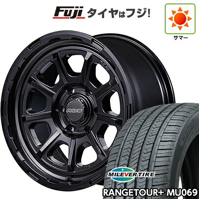 【新品】プラド/ハイラックス 夏タイヤ ホイール4本セット 265/65R17 ミレバー レンジツアープラスMU069（限定） RAYS レイズ グラムライツ 57GR-X HD 8.5J 17インチ(送料無料)