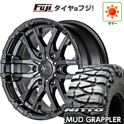 【新品】プラド/ハイラックス 夏タイヤ ホイール4本セット 35X12.5R17 ニットー マッドグラップラー MID WHEELS NITRO POWER M26 クロスファング 8J 17インチ(送料無料)｜フジコーポレーション 173,150円