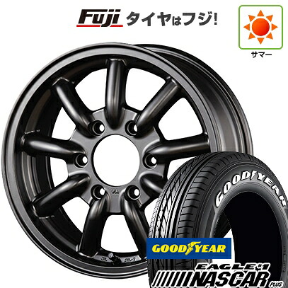 【新品】ハイエース200系 夏タイヤ ホイール4本セット 215/65R16 109/107R グッドイヤー イーグル ナンバーワン ナスカー プラス ファブレス ヴァローネ MC-9 1P 6.5J 16インチ(送料無料)｜フジコーポレーション 102,905円