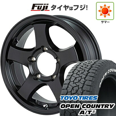 【新品】ジムニーシエラ/ジムニーノマド 夏タイヤ ホイール4本セット 215/70R16 トーヨー オープンカントリー A/T III RWL/RBL ショウワガレージ TYPE-M 6J 16インチ(送料無料)｜フジコーポレーション