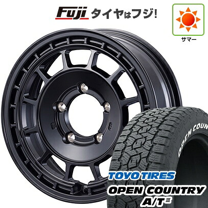 【新品】ジムニーシエラ/ジムニーノマド 夏タイヤ ホイール4本セット 215/70R16 トーヨー オープンカントリー A/T III RWL/RBL モーターファーム クロスバーナー 6J 16インチ(送料無料)｜フジコーポレーション