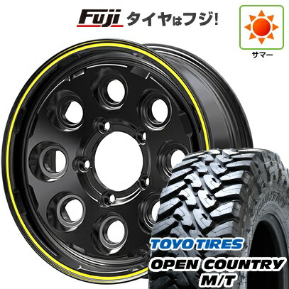 【新品】ジムニー 夏タイヤ ホイール4本セット 195R16C 104/102Q トーヨー オープンカントリー M/T 共豊 PPX ミルエイト 5.5J 16インチ(送料無料)