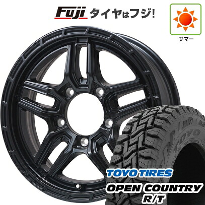 【新品】ジムニーシエラ/ジムニーノマド 夏タイヤ ホイール4本セット 195/80R15 トーヨー オープンカントリー R/T RBL レアマイスター LMG ベレッタ(マットブラック) 5.5J 15インチ(送料無料) 65,670円