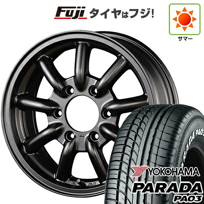 【新品】ハイエース200系 夏タイヤ ホイール4本セット 215/65R16 109/107S ヨコハマ PARADA PA03 ホワイトレター ファブレス ヴァローネ MC-9 1P 6.5J 16インチ(送料無料)|フジコーポレーション