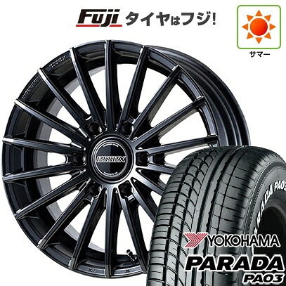 【新品】キャラバン 夏タイヤ ホイール4本セット 215/60R17 109/107S ヨコハマ PARADA PA03 ホワイトレター エセックス EF 1P 6.5J 17インチ(送料無料)