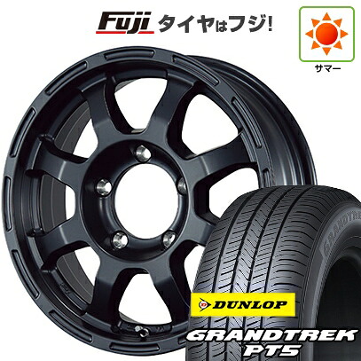【新品】ジムニー 夏タイヤ ホイール4本セット 175/80R16 ダンロップ グラントレック PT5 TWS グランヴァード Elan 5.5J 16インチ(送料無料)