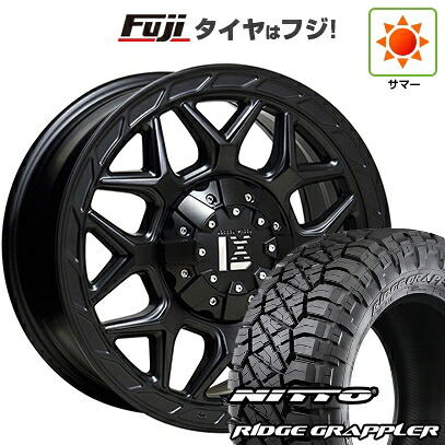 【パンク保証付き】【新品】プラド/ハイラックス 夏タイヤ ホイール4本セット 265/65R17 ニットー リッジグラップラー オフビート レクセル インフェルノ 8J 17インチ(送料無料)