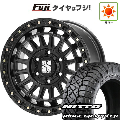 【パンク保証付き】【新品】プラド/ハイラックス 夏タイヤ ホイール4本セット 265/65R17 ニットー リッジグラップラー MLJ エクストリームJ XJ08 8J 17インチ(送料無料)｜フジコーポレーション