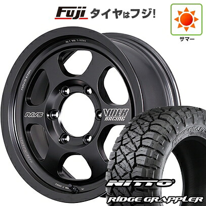 【パンク保証付き】【新品】プラド/ハイラックス 夏タイヤ ホイール4本セット 265/70R17 ニットー リッジグラップラー RAYS レイズ ボルクレーシング TE37XT Black Shadow LTD. 8J 17インチ(送料無料)|フジコーポレーション