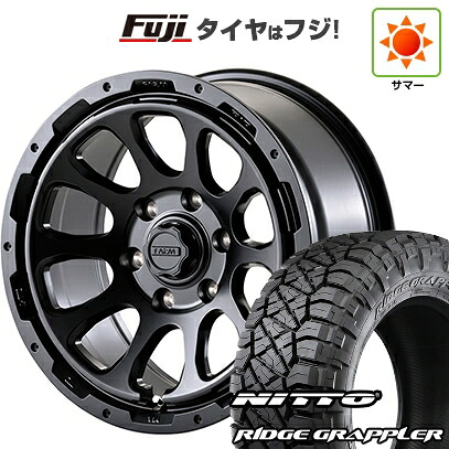 【パンク保証付き】【新品】プラド/ハイラックス 夏タイヤ ホイール4本セット 285/70R17 ニットー リッジグラップラー モーターファーム ファームD10 8J 17インチ(送料無料)｜フジコーポレーション 148,050円