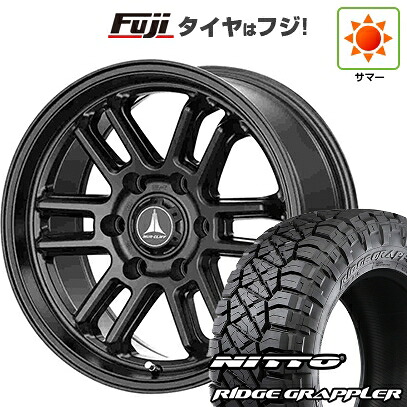 【パンク保証付き】【新品】プラド/ハイラックス 夏タイヤ ホイール4本セット 265/70R17 ニットー リッジグラップラー テクノピア マッドクリフ EVO 8J 17インチ(送料無料)|フジコーポレーション