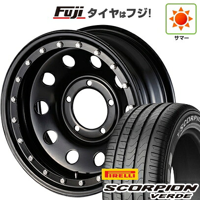 【新品】ジムニーシエラ/ジムニーノマド 夏タイヤ ホイール4本セット 215/70R16 ピレリ スコーピオン ヴェルデ モーターファーム DAYTONA ロックマスター 6J 16インチ(送料無料)