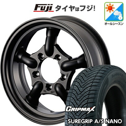 【新品】ジムニー オールシーズンタイヤ ホイール4本セット 175/80R16 グリップマックス シュアグリップ オールシーズン ナノ(限定) モーターファーム J-トラッド 5.5J 16インチ(送料無料) 63,800円