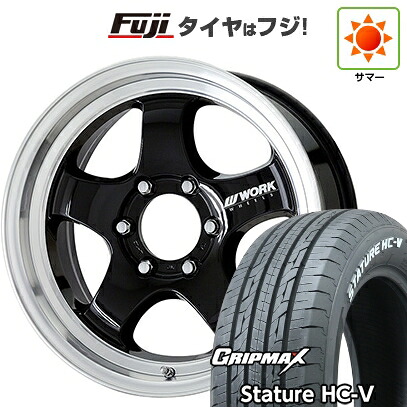 【新品】ハイエース200系 夏タイヤ ホイール4本セット 225/50R18 107/105T グリップマックス スタチャー HC-V RWL(限定) WORK ワーク XTRAP S1HC 9J 18インチ(送料無料)|フジコーポレーション