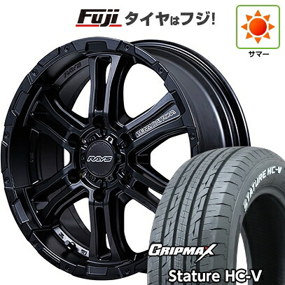 【新品】キャラバン 夏タイヤ ホイール4本セット 215/65R16 109/107S グリップマックス スタチャー HC-V RWL（限定） RAYS レイズ デイトナ FDX-AG 6.5J 16インチ(送料無料)