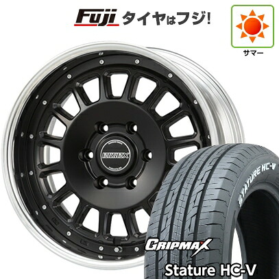 【新品】キャラバン 夏タイヤ ホイール4本セット 225/50R18 107/105T グリップマックス スタチャー HC-V RWL（限定） エセックス ENCD 2P 8J 18インチ(送料無料)｜フジコーポレーション