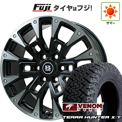 【新品】ランクル300 夏タイヤ ホイール4本セット 285/55R20 ヴェノムパワー テラハンターX/T BSW(限定) ビッグウエイ B-LUGNAS BRD(ブラックポリッシュ/ブラッククリア)トヨタ用 8.5J 20インチ(送料無料)